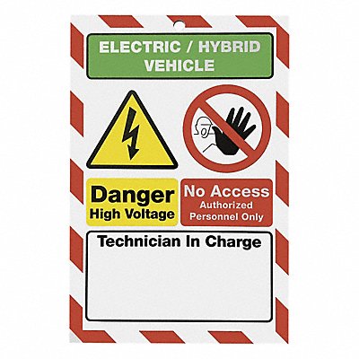 ZING 2653 Safety Sign 10 H High Voltage Legend