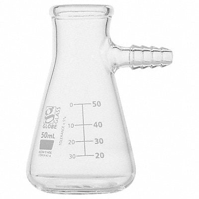 GLOBE SCIENTIFIC 8450050 Filtering Flask 50 mL 83 mm H PK6
