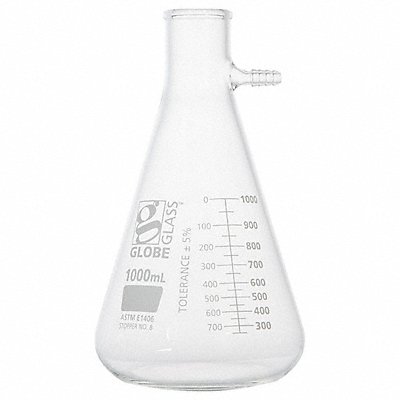 GLOBE SCIENTIFIC 8451000 Filtering Flask 1 L 242 mm H PK6