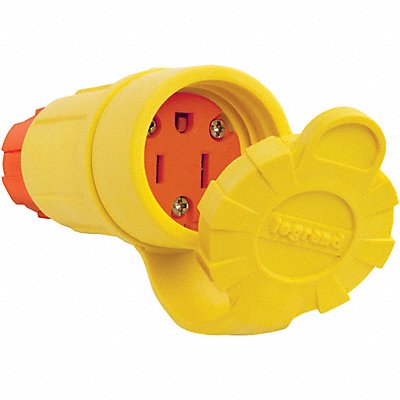 PASS SEYMOUR 15W47AM Straight Blade Connector 15 A Yellow
