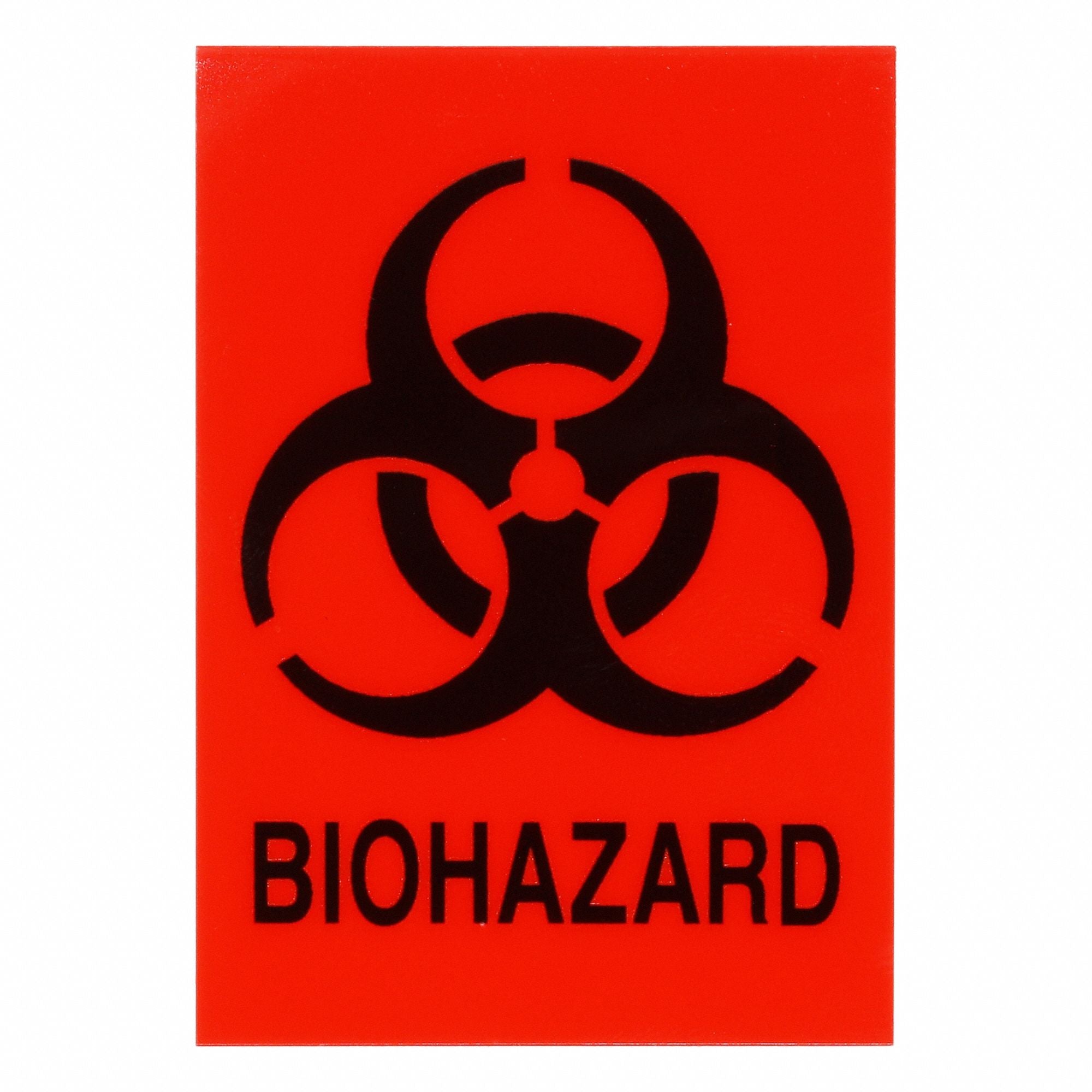 BRADY 18765LSA Label Biohazard Message 2 W Vinyl