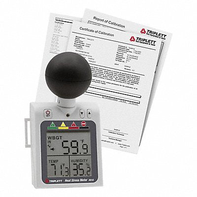 TRIPLETT HS10NIST Heat Stress Monitor White AAA Battery