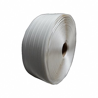 PAC STRAPPING PRODUCTS 85W Plastic Strapping White 6 Core Dia.