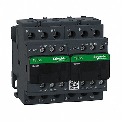 SCHNEIDER LC2D32G7 G3490 IEC MagneticContactor Reversing 120VAC