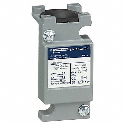 TELEMECANIQUE SENSORS 9007CO54 CompctLimitSwtchBody PlugIn Zinc 1NO/1NC