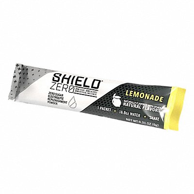 SHIELD ZERO Z20101100LM Sports Drink Mix Lemonade 0.3 oz 16.9 oz