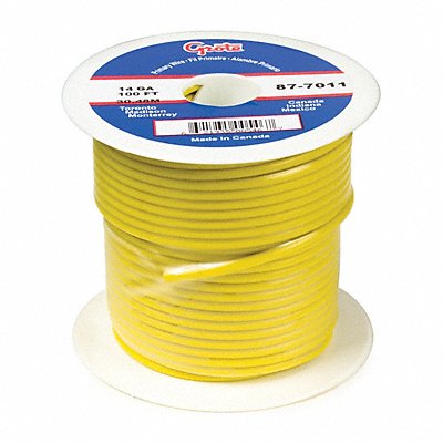 GROTE 895011 Primary Automotive Wire 25ft L 60V Yellow