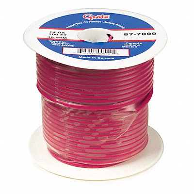 GROTE 878000 Primary Wire 16 AWG 1 Cond 100 ft Red