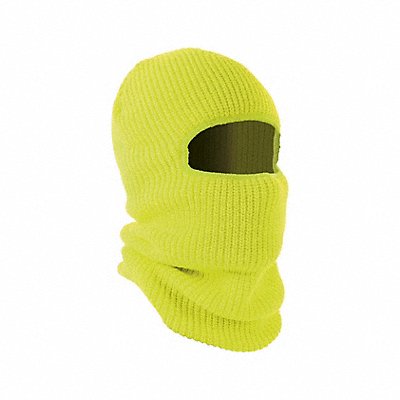 ERGODYNE 6829 Balaclava Lime 2 Layer Rib Knit