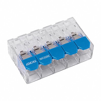 IDEAL 3016L35 Lever Wire Connector Blue5PortLeverPK500