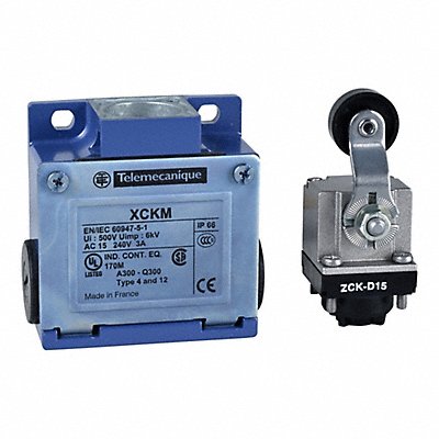 TELEMECANIQUE SENSORS XCKM115H7 Limit Switch Roller Lever Plunger 1NO/1NC