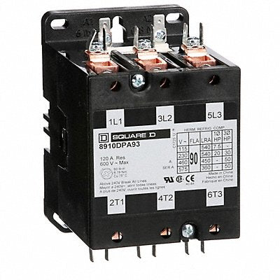 SQUARE D 8910DPA93V09 H2646 DefPurpContactor 220/208-240VAC 3P 75A