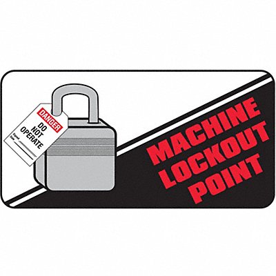 BRADY 17744LS Permanent AdhesiveLbl 2inx4in Vinyl PK25