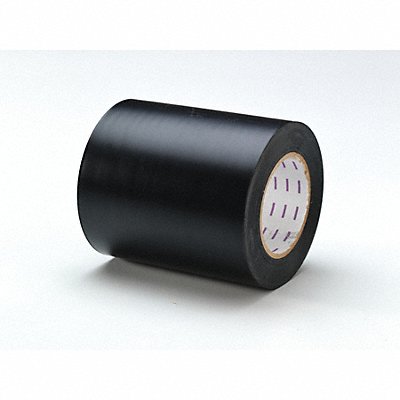 GRAINGER 8XYX6 E7755 Floor Tape Black 6 inx180 ft Roll