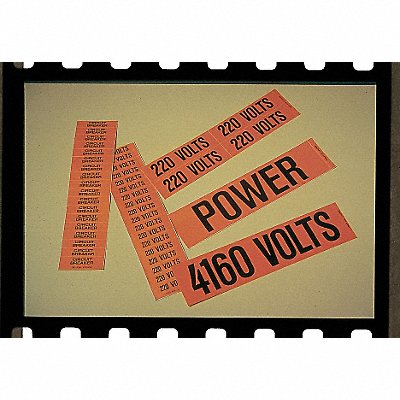 STRANCO INC CVC1048PK Conduit/Voltage Marker 240 Volts PK5