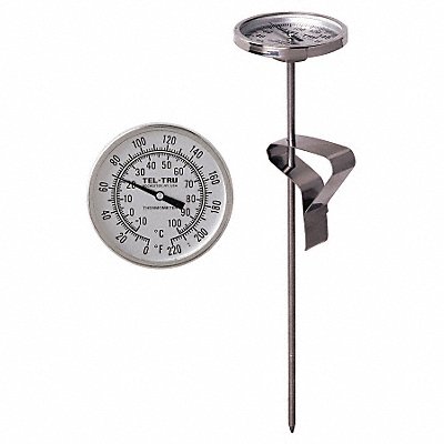 TEL-TRU LT225R823100875 Bimetal Thermometer 2 In Dial 0 to 50C