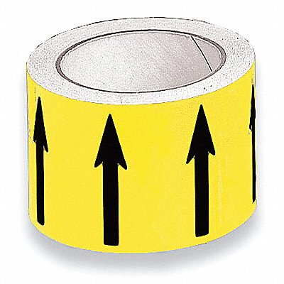HARRIS INDUSTRIES DA3 Banding Tape Yellow 4in W 54ft Roll L