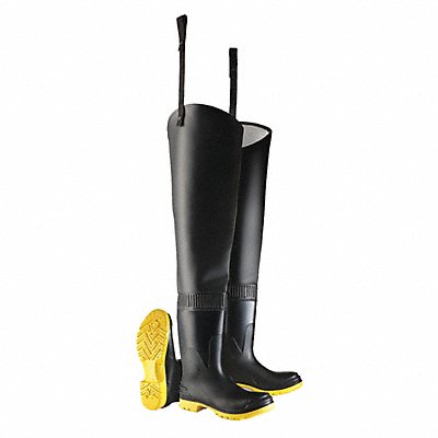 DUNLOP 8685600 E8464 Hip Wader Men s 13 Steel Black PR