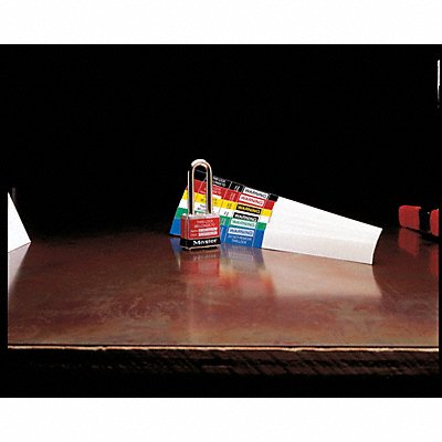 PANDUIT PSLPL1REDY Padlock Label 10 in Vinyl PK25