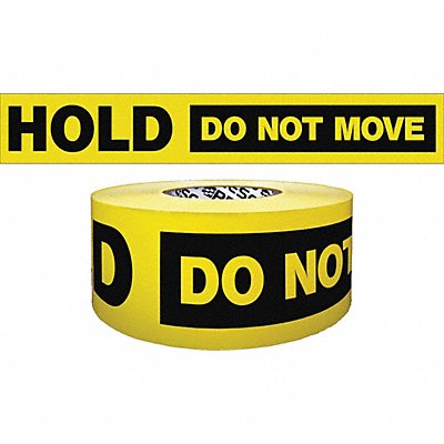 GRAINGER B3104Y4436200 Barricade Tape Yellow 1 000 ft L 3 in