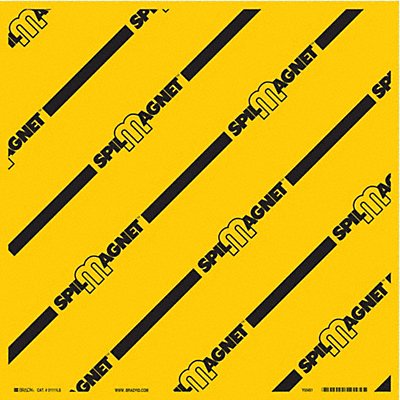 BRADY SPC ABSORBENTS 31111LS Drain Cover Yellow 24 In W x 24 In L