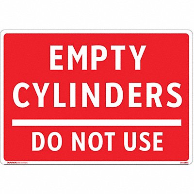 ELECTROMARK Y1345184 Gas Cylinder Sign Label 7 in x 10 in