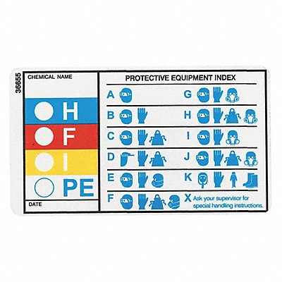 ELECTROMARK Y604387 HMIG Label 2 in H 3-1/2 in W PK25