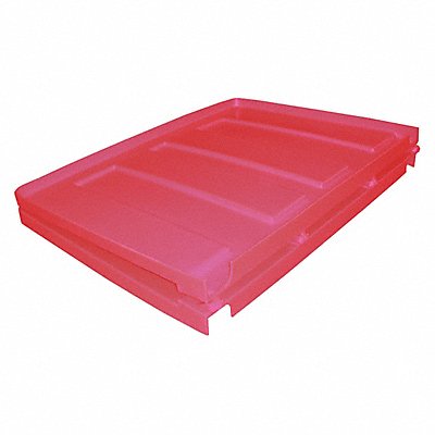 GRAINGER 17LIDRED Tilt Truck Lid Red Fits 45-9/10 cu ft.