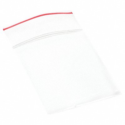 MINIGRIP RED LINE MGRL2P0202 Reclosable Poly Bag Zip Seal PK1000
