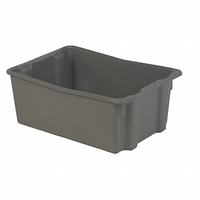LEWISBINS SN261810GREY Stacking and Nesting Container Grey Solid Polyethylene