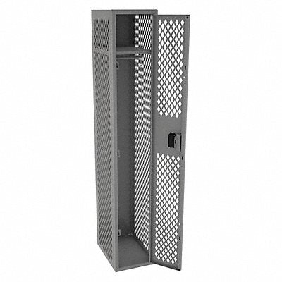 TENNSCO VSL121872AMEDGrey Wardrobe Locker Vent 1 Wide 1 Tier Grey