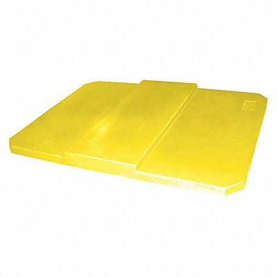 GRAINGER PBL10YELLOW Cube Truck Lid Yellow Fits 12-1/2 cu ft.