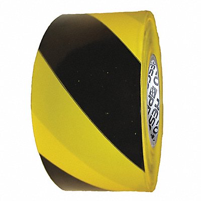 GRAINGER B354Y18200 Barricade Tape Black/Yellw 500 ft L 3 in