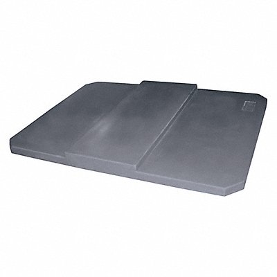 GRAINGER PBL20GREY Cube Truck Lid Grey Fits 25 cu ft.