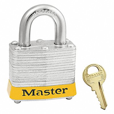 MASTER LOCK 3Yellow D1927 Lockout Padlock KD Yellow 1-1/4 H