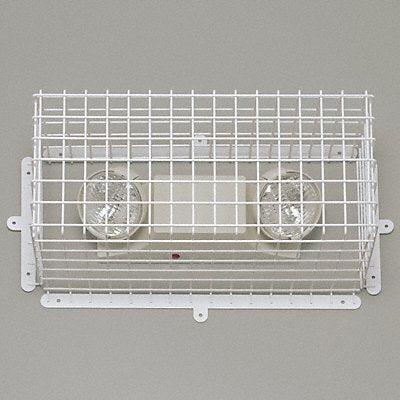 SAFETY TECHNOLOGY INTERNATIONAL STI9649 Wire Guard Steel White 24 1/2 Emrg Sign