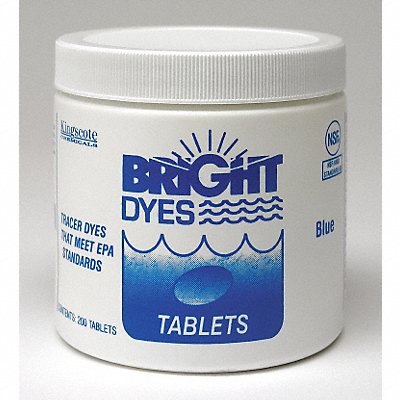 BRIGHT DYES 101105 Dye Tracer Tablet Fl Blue PK200