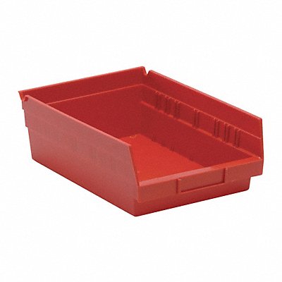 QUANTUM STORAGE SYSTEMS QSB107RD F0615 Shelf Bin Red Polypropylene 4 in