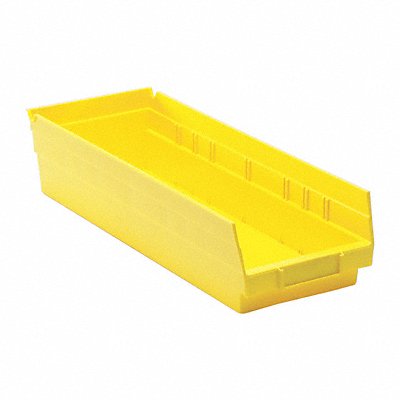QUANTUM STORAGE SYSTEMS QSB104YL F0618 Shelf Bin Yellow Polypropylene 4 in