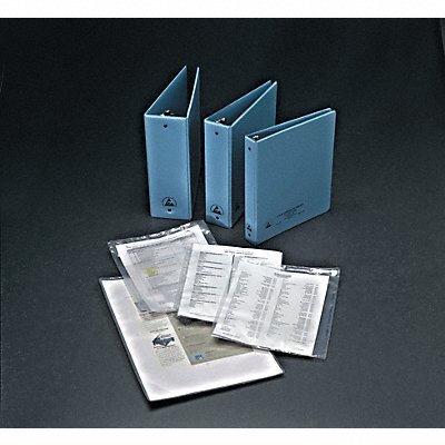 GRAINGER 7415 3-Ring Binder 2 Blue