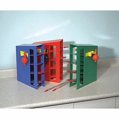 HEATHROW SCIENTIFIC HS20612 Pipette Rack 1x4 Blue 15-3/4 x 11-1/2