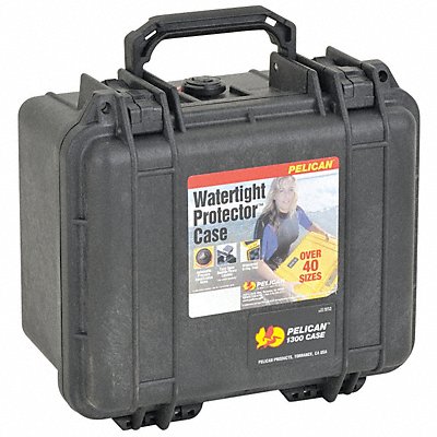 PELICAN 1300 Protective Case Black 10-5/8 in.L