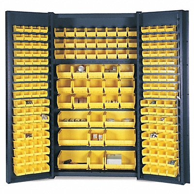 VARI-TUFF F87969A1 Bin Cab 84 x48 x24 SmkGry 163YellowBns