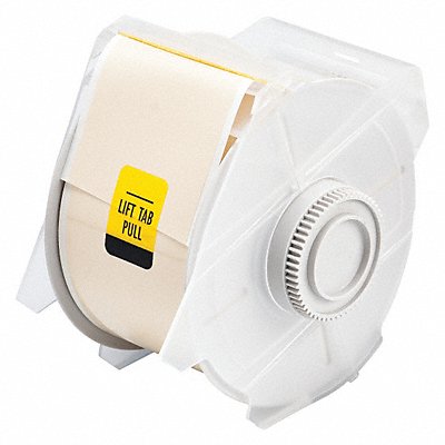 BRADY 76603 Tape Tan 100 ft L 2-1/4 in W