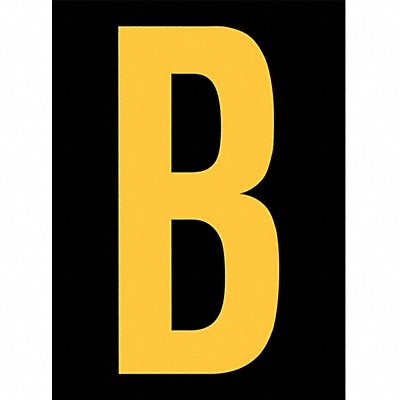 STRANCO INC RUM200BYB Reflective Letter Label B 2-1/2in H PK25