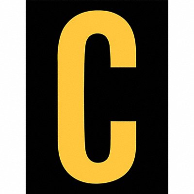 STRANCO INC RUM200CYB Refl. Letter Label Char C PK25 PK25