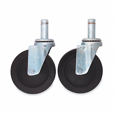 METRO PK0059G Stem Swivel Castors 5x5x2 3/8in Rubber PK2