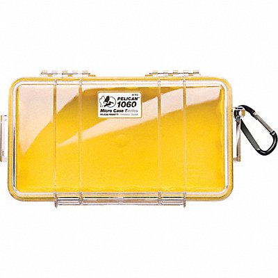 PELICAN 1060 Micro Case Yellow 9.37 x 5.56 x 2.62 In
