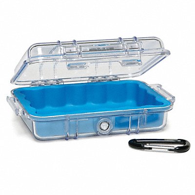 PELICAN 1020026100 Micro Case Blue 6.82 x 4.75 x 2.12 In