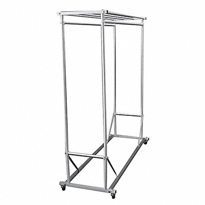 GLARO 1355SA Double Sided Mobile Coat Rck 60 In Satin